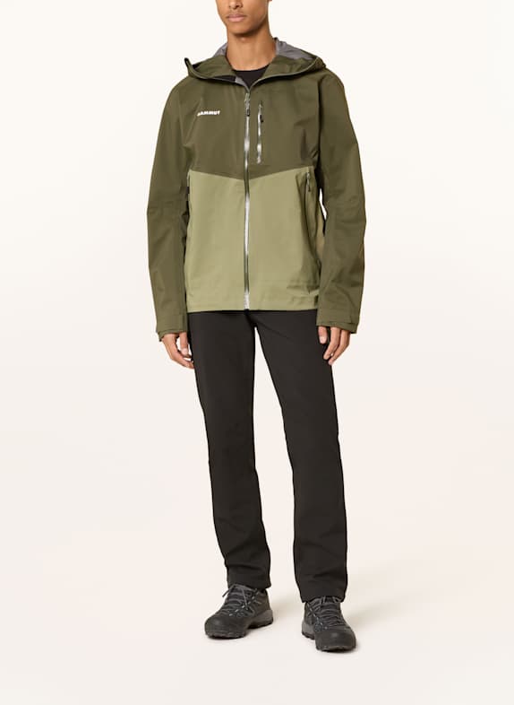 MAMMUT Hardshell-jas ALTO GUIDE HOODED OLIJF / KAKI