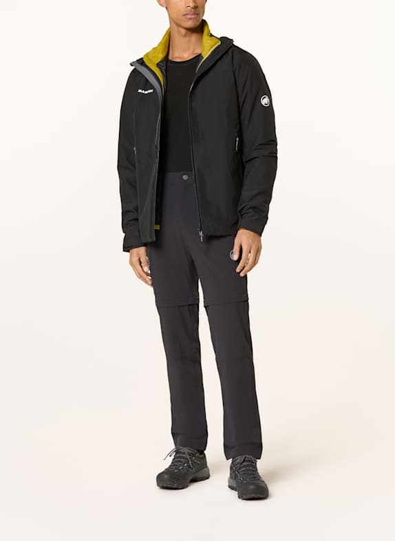 MAMMUT Afritsbroek RUNBOLD IV ZIP OFF ZWART
