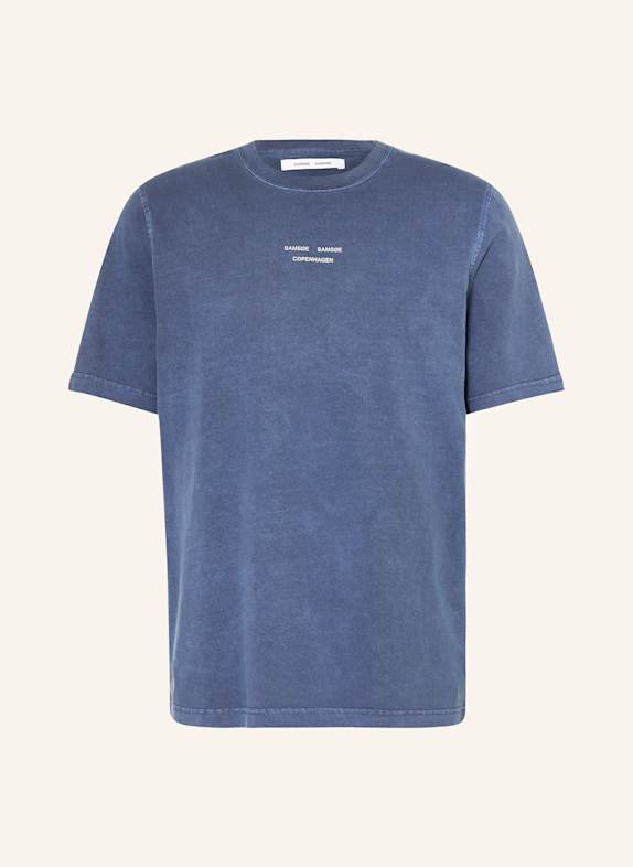 SAMSØE  SAMSØE T-shirt SAMARCUS NIEBIESKI