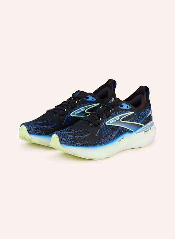 BROOKS Laufschuhe GYLCERIN GTS 22 SCHWARZ/ BLAU/ NEONGELB