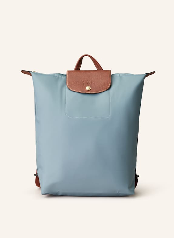 LONGCHAMP Rucksack LE PLIAGE MEDIUM PETROL / BRAUN