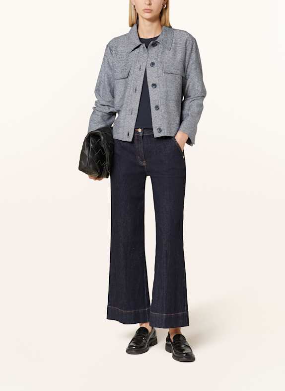 OPUS Overjacket HENO DUNKELBLAU/ ECRU