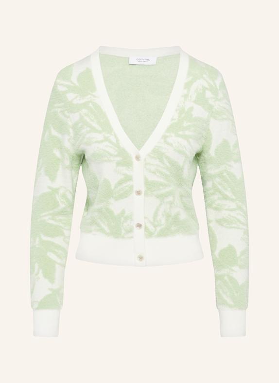 Jeans für Damen Strickjacke ECRU/ HELLGRÜN