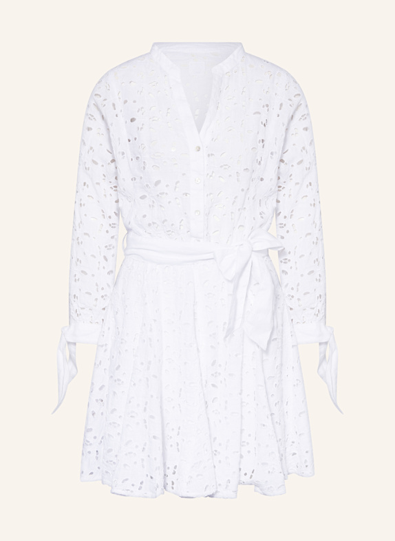 120%lino Kleid WEISS