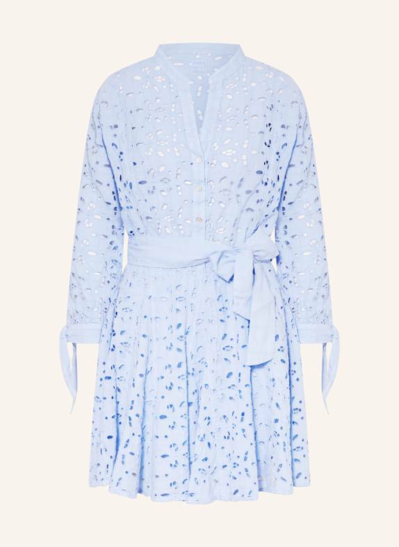 120%lino Kleid HELLBLAU