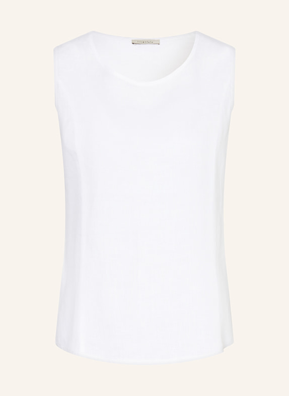 lilienfels Leinentop WEISS