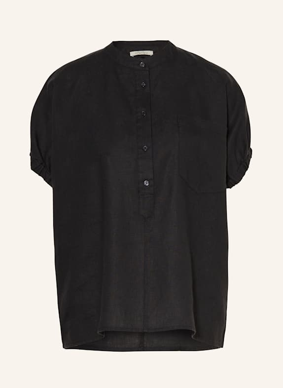 lilienfels Oversized-Bluse aus Leinen SCHWARZ