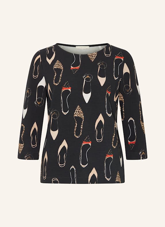 lilienfels Shirt with 3/4 sleeves BLACK/ BEIGE