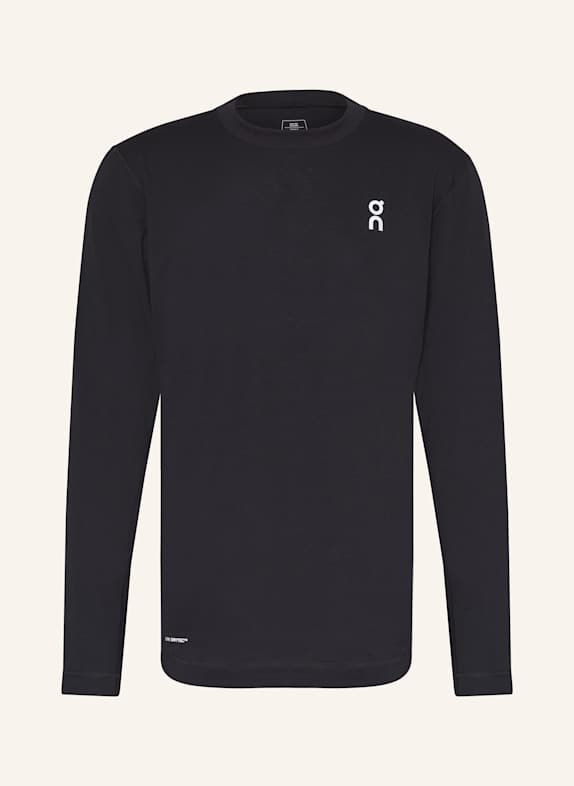 On TRAIN LONG-T GRAPHIC long sleeve shirt BLACK/ LIGHT BLUE
