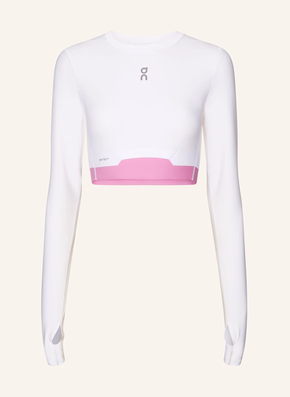 On Cropped-Longsleeve TRAIN WEISS