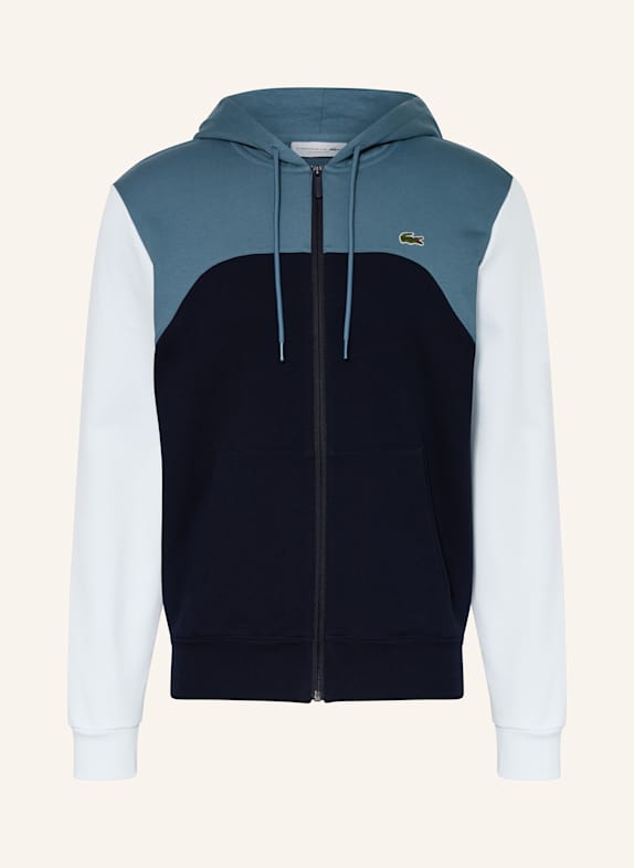 LACOSTE Sweatjacke DUNKELBLAU/ HELLBLAU/ PETROL