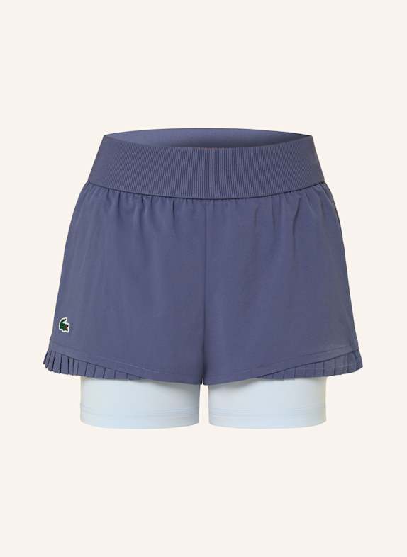 LACOSTE 2-in1-Tennisshorts DUNKELLILA