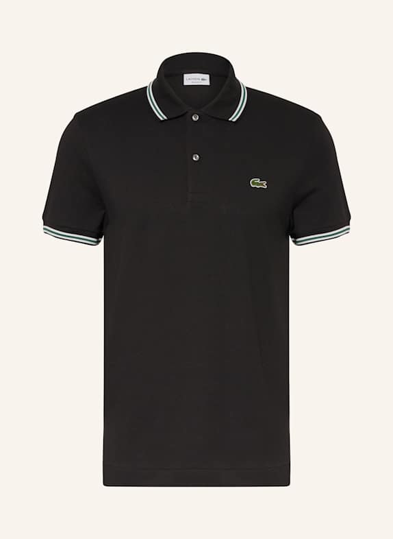 LACOSTE Piqué-Poloshirt Regular Fit SCHWARZ