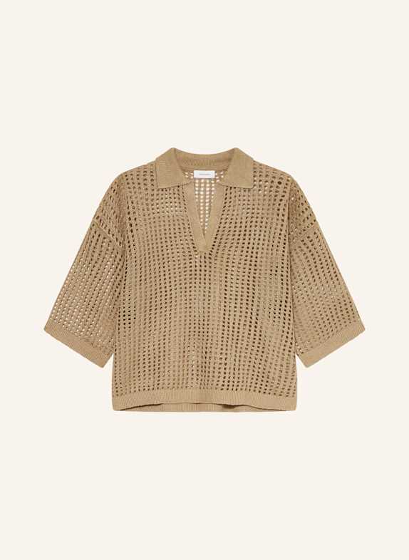 darling harbour Leinenpullover TAUPE