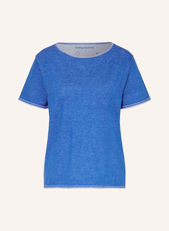 darling harbour Strickshirt AZUR / WEISS