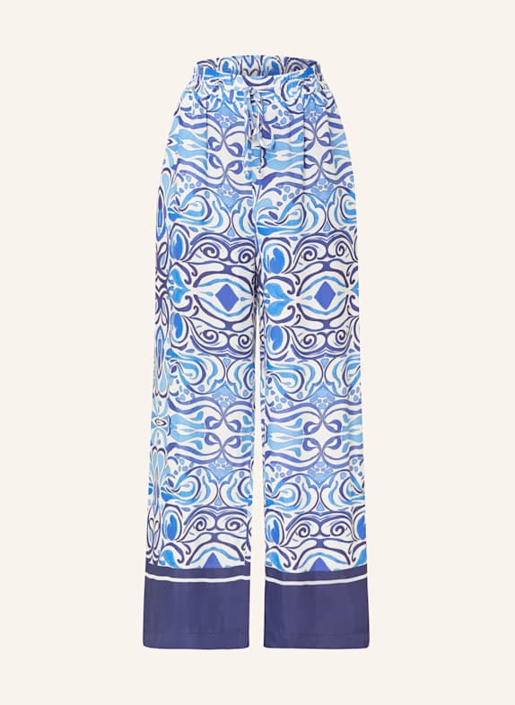 darling harbour Spodnie marlena NIEBIESKI / BIAŁY