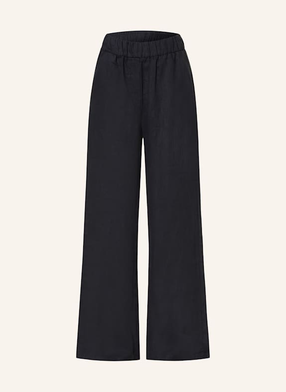 darling harbour Marlenehose aus Leinen SCHWARZ