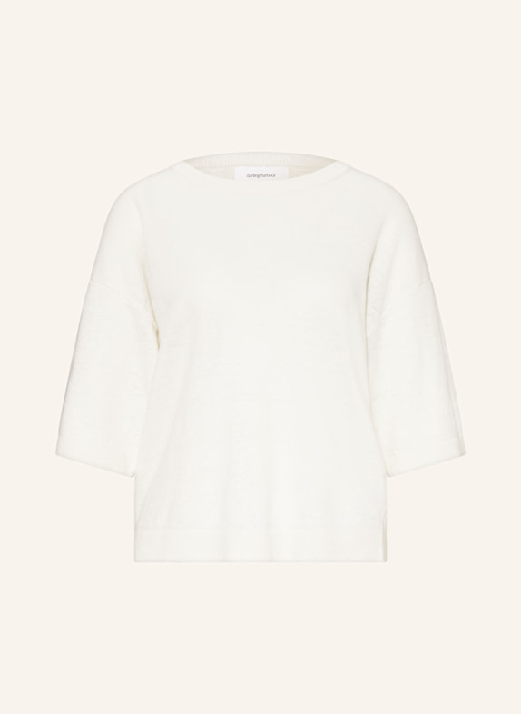 darling harbour Strickshirt aus Leinen OFFWHITE