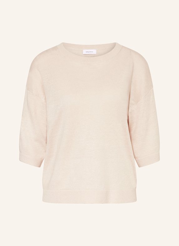 darling harbour Strickshirt aus Leinen SAND