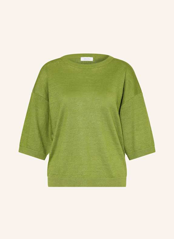 darling harbour Strickshirt aus Leinen GRÜN