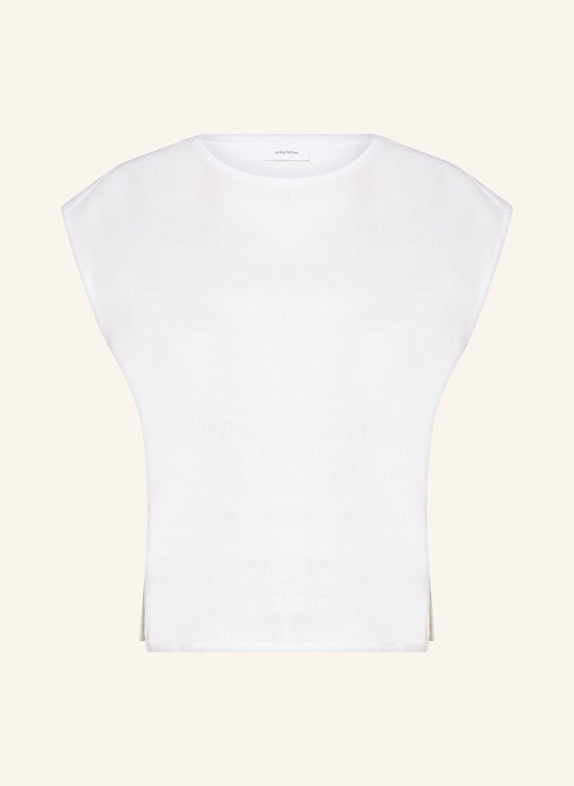 darling harbour T-Shirt aus Leinen WEISS