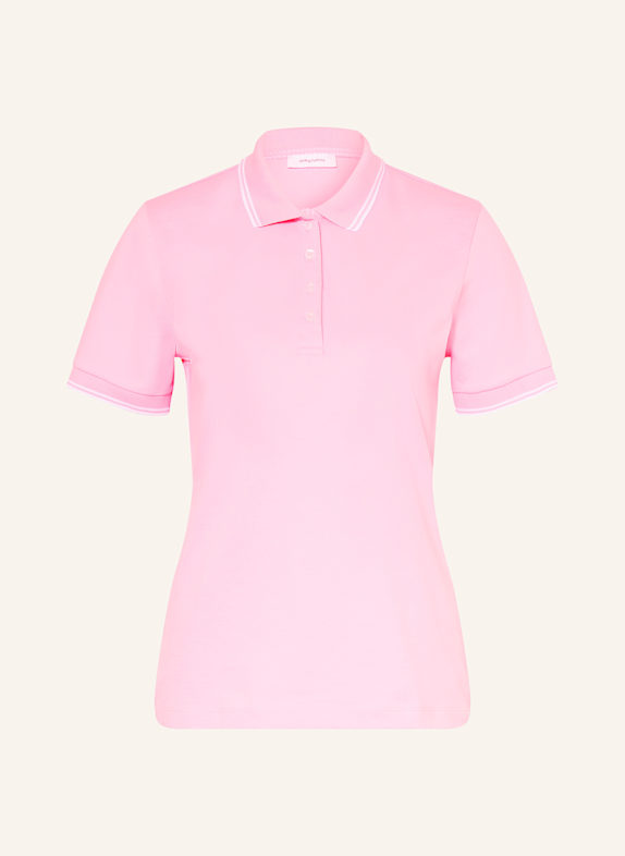 darling harbour Piqué-Poloshirt orchidee /weiß
