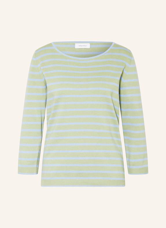 darling harbour Pullover mit 3/4-Arm SALBEI / BLAU