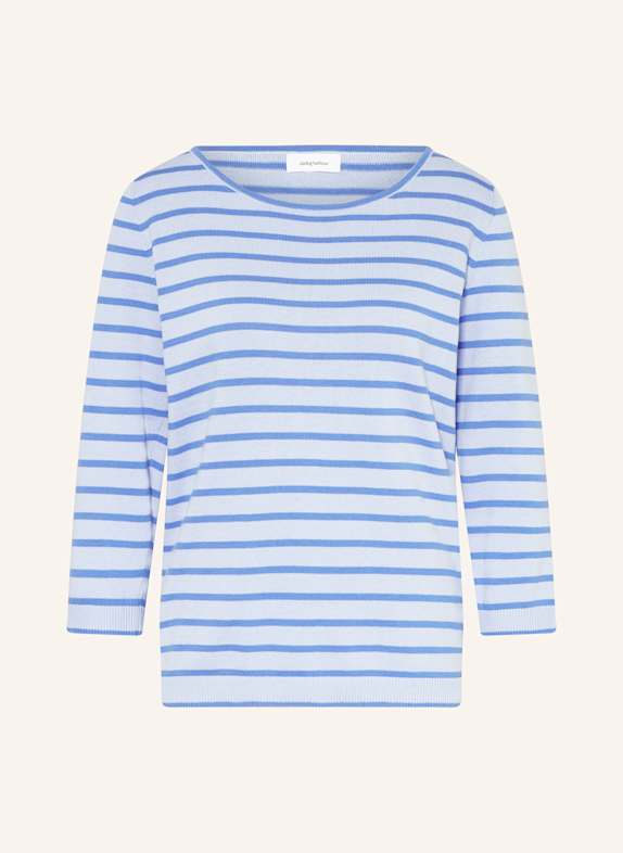 darling harbour Pullover mit 3/4-Arm BLAU/ HELLBLAU