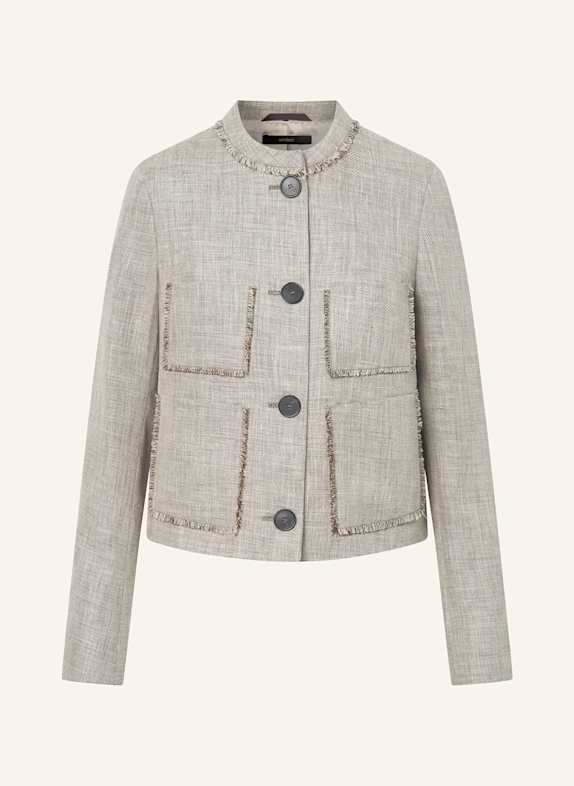 windsor. Kastenjacke mit Leinen BEIGE
