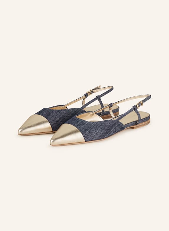 KENNEL & SCHMENGER Slingballerinas GRETA BLAU/ GOLD