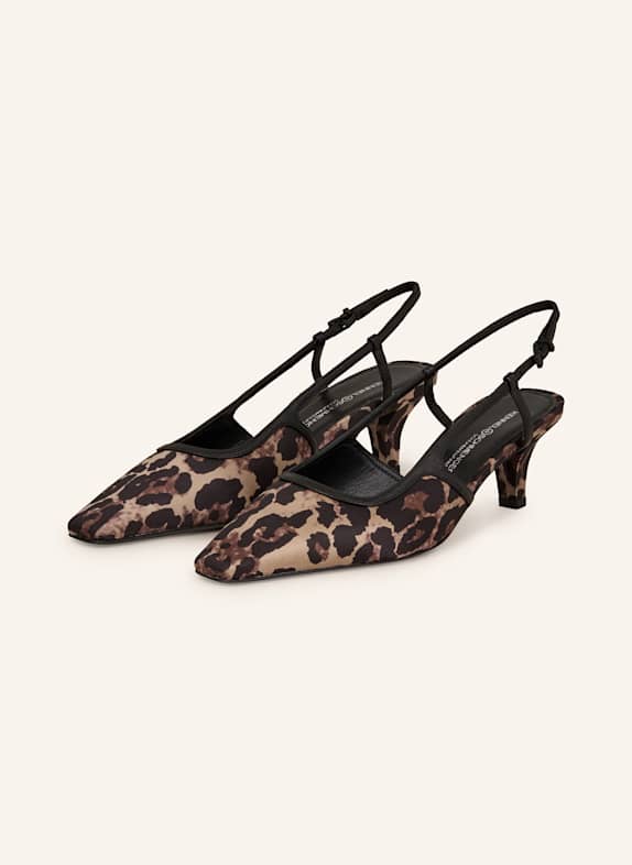 KENNEL & SCHMENGER Slingpumps FRANCA CREME/ SCHWARZ/ HELLBRAUN