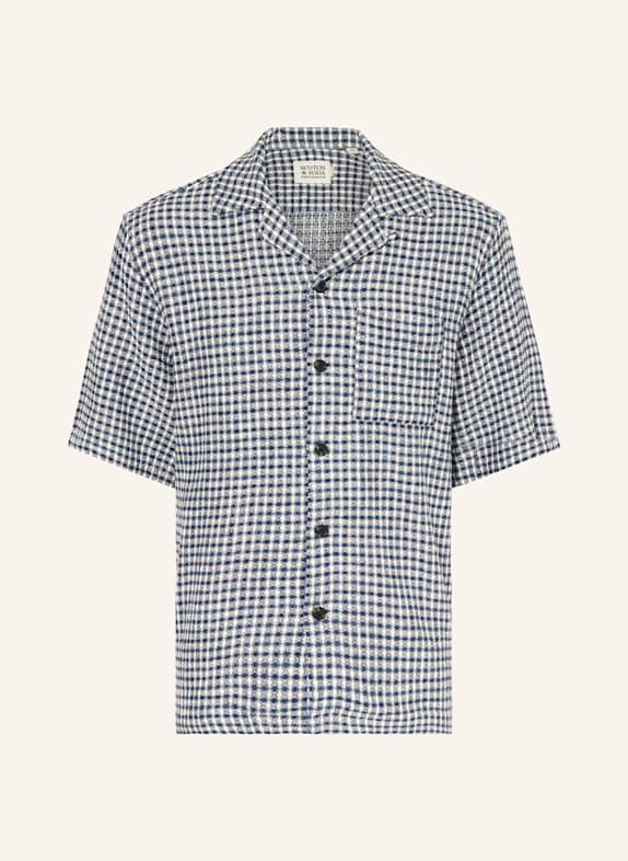 SCOTCH & SODA Resorthemd Relaxed Fit DUNKELBLAU/ WEISS/ HELLGRAU