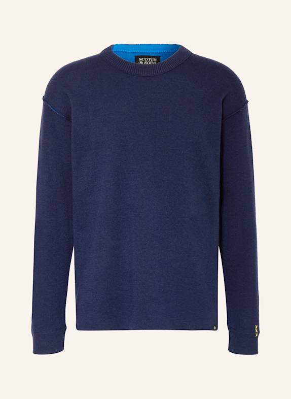 SCOTCH & SODA Pullover mit Merinowolle DUNKELBLAU