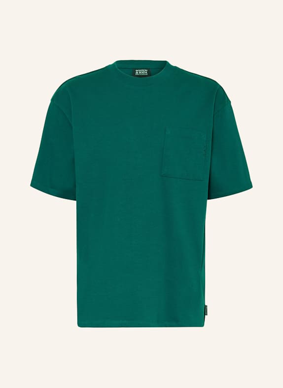 SCOTCH & SODA T-Shirt DUNKELGRÜN