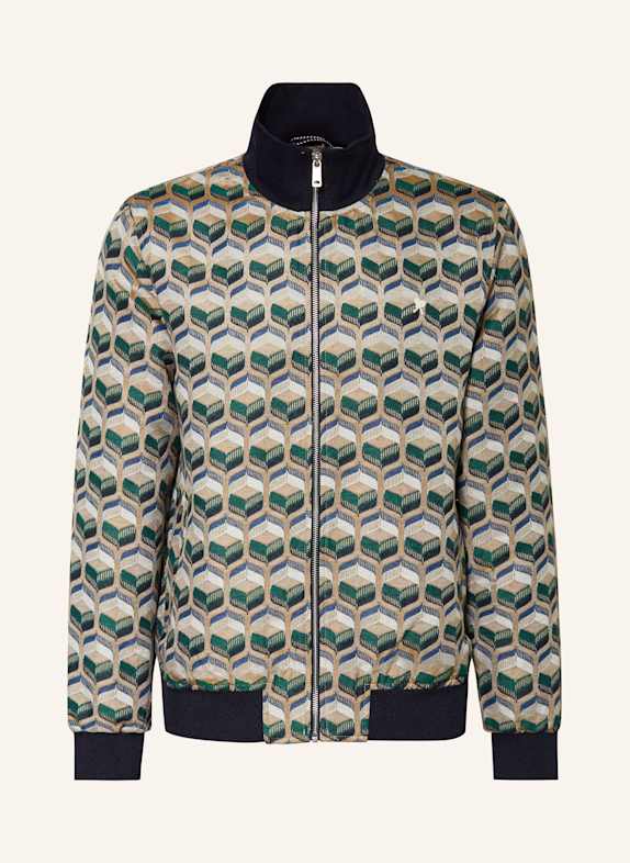 SCOTCH & SODA Blouson BEIGE/ GRÜN/ DUNKELBLAU