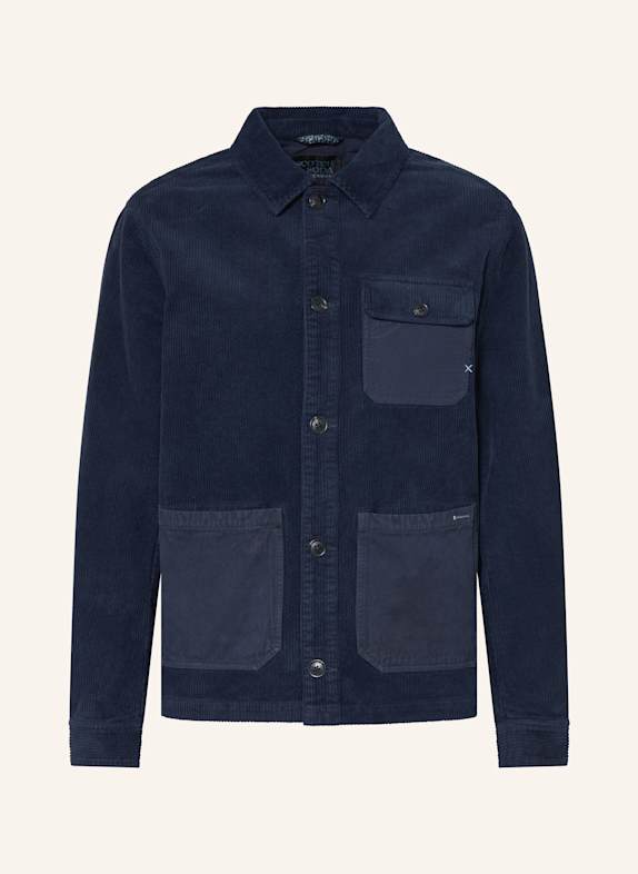 SCOTCH & SODA Cord-Overjacket DUNKELBLAU