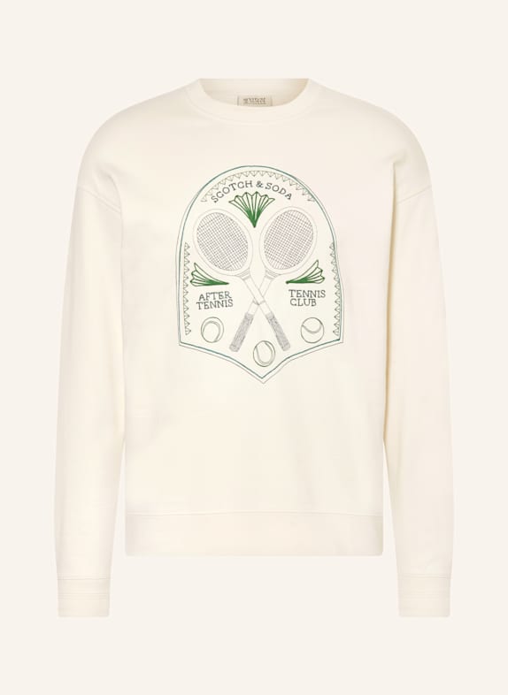 SCOTCH & SODA Sweatshirt CREAM/ GREEN