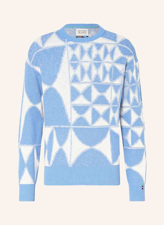 SCOTCH & SODA Pullover BLAU/ WEISS