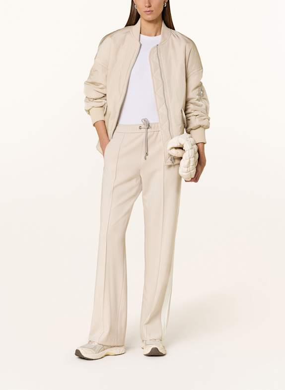 MAC Marlenehose CHIARA mit Galonstreifen BEIGE / ECRU