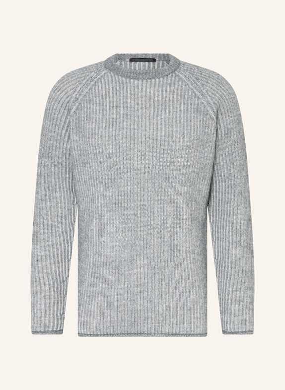 DRYKORN Pullover TITZIAN DUNKELGRAU/ WEISS