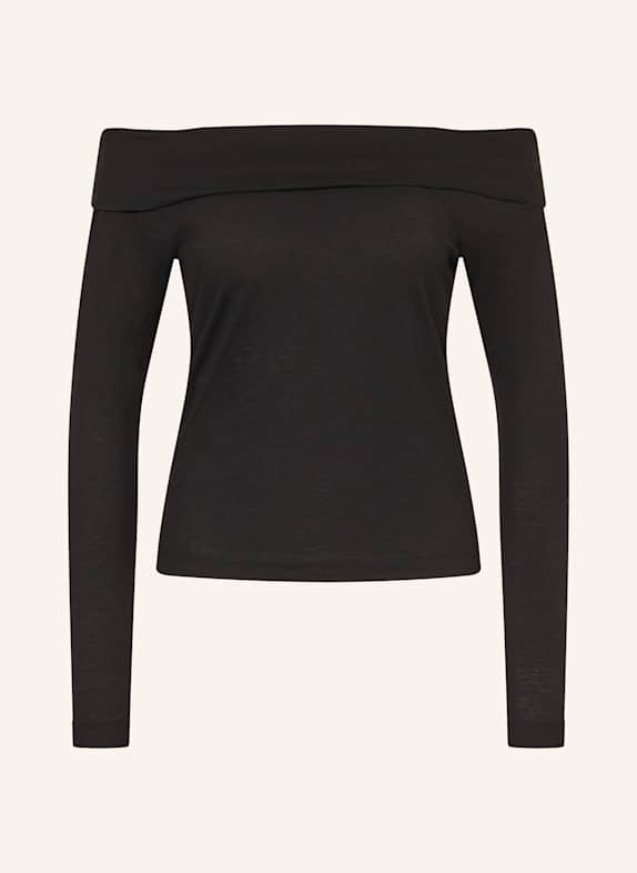 DRYKORN Off-Shoulder-Longsleeve ARAYA SCHWARZ