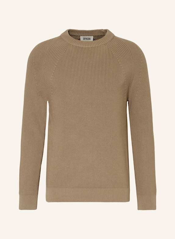 DRYKORN Pullover RIPPLEY HELLBRAUN