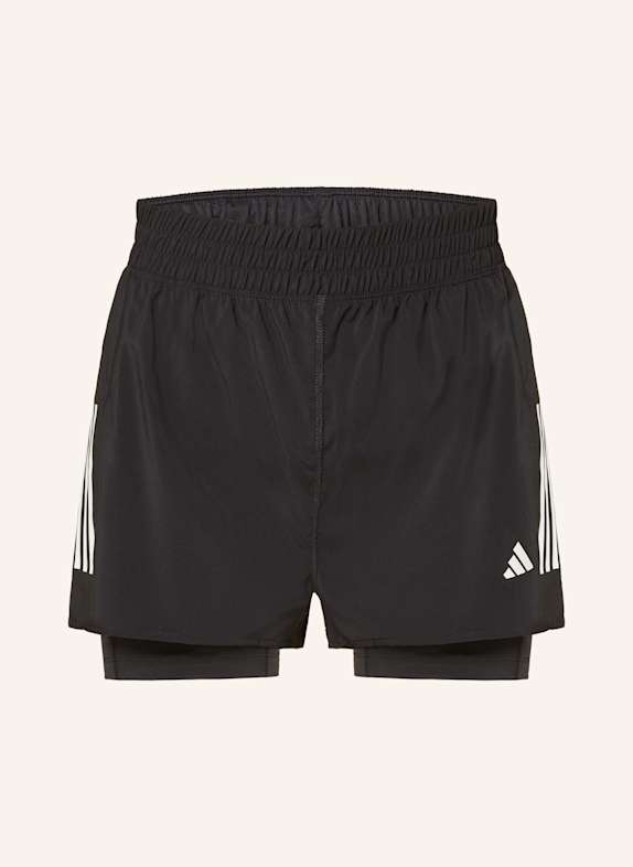 adidas Szorty do biegania 2 w 1 OWN THE RUN CLIMACOOL CZARNY