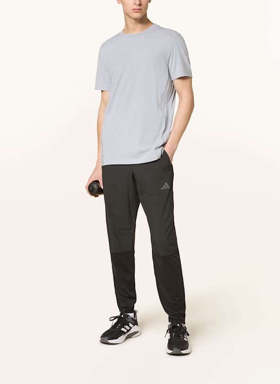 adidas T-shirt D4T 3-STRIPES LICHTGRIJS