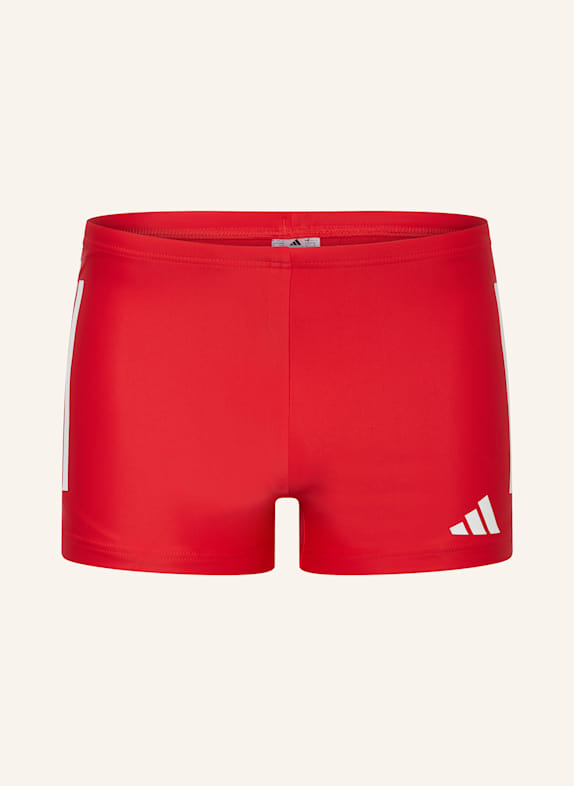 adidas Kąpielówki 3-STREIFEN 2-INCH CZERWONY