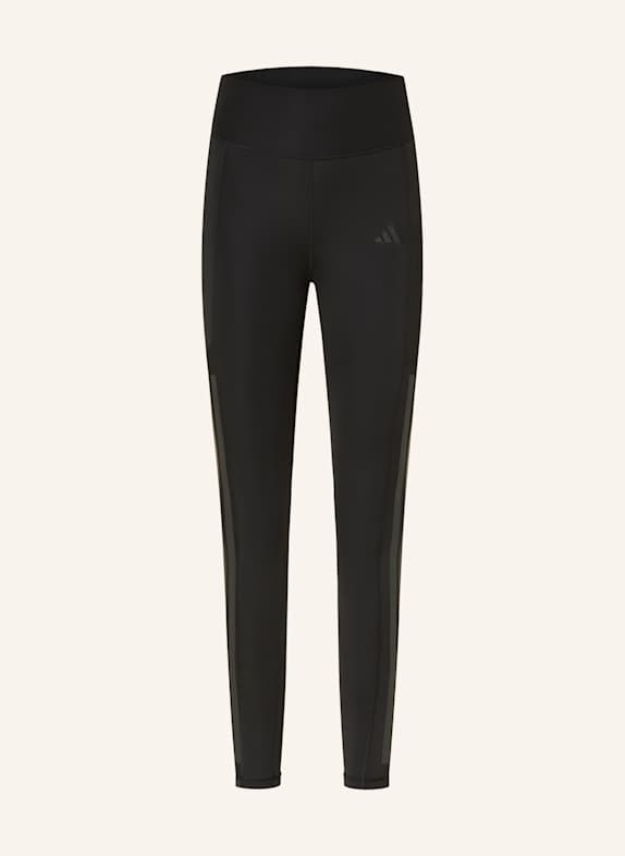 adidas Legginsy OPTIME 3 paski CZARNY/ SZARY