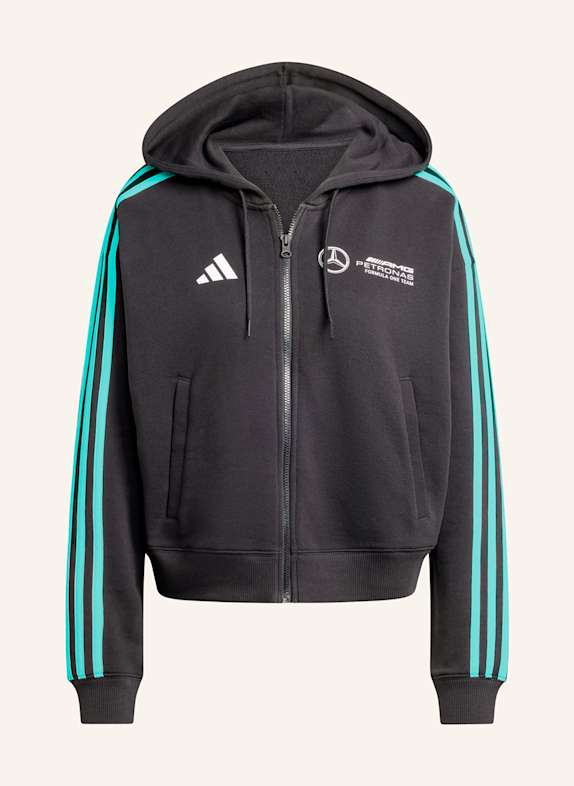 adidas Bluza z kapturem MERCEDES – AMG PETRONAS FORMULA ONE TEAM DNA CZARNY/ MIĘTOWY