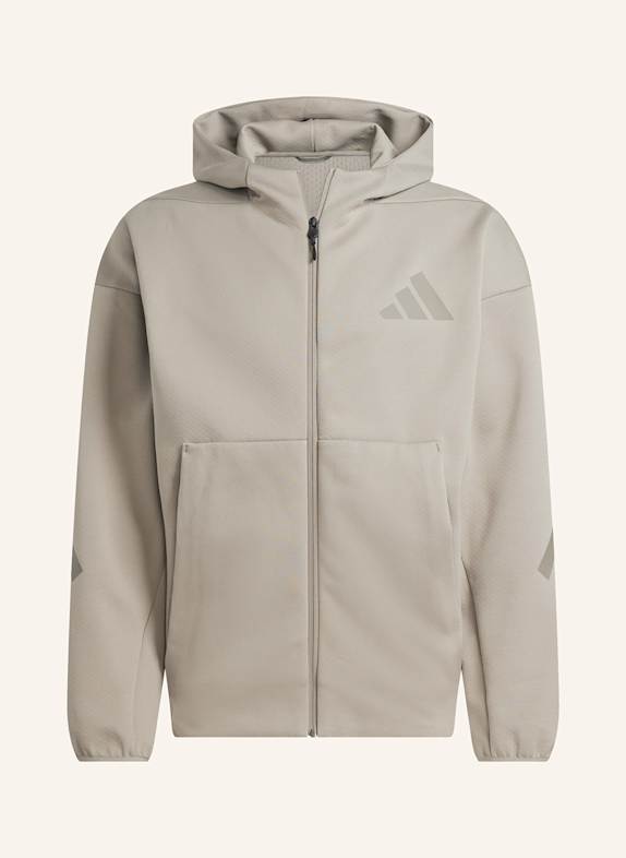 adidas Sweatjacke Z.N.E. FULL ZIP HELLBRAUN