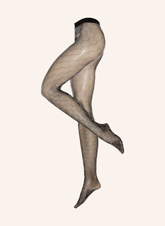 FALKE Feinstrumpfhose FASCINATION mit Glitzergarn 3103 BL./SILVER