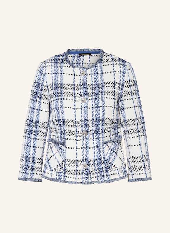 MORE & MORE Bouclé-Jacke mit 3/4-Arm ECRU/ BLAU/ SCHWARZ